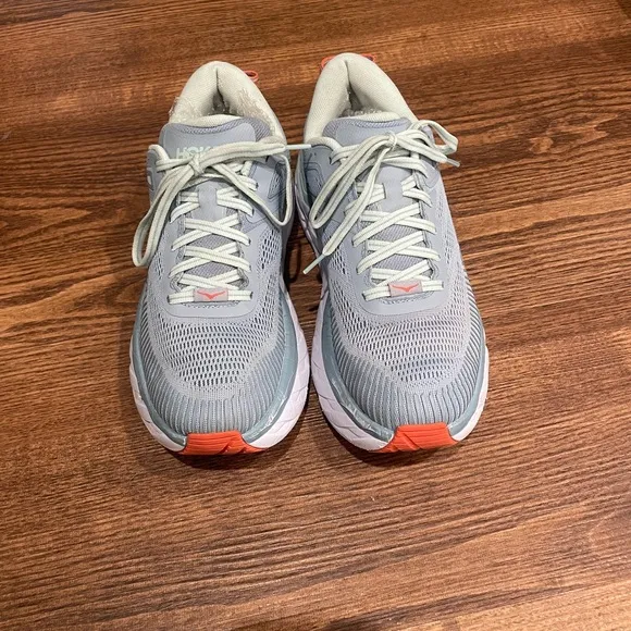 Hoka One One Bondi 7 Fog Blue Glass Women’s Running Shoes Size 8.5