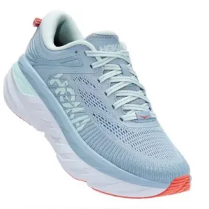 Hoka One One Bondi 7 Fog Blue Glass Women’s Running Shoes Size 8.5