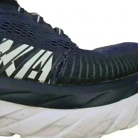 Hoka One One Bondi 7 Womens Running Shoes in Black Iris/Ballad Blue 9