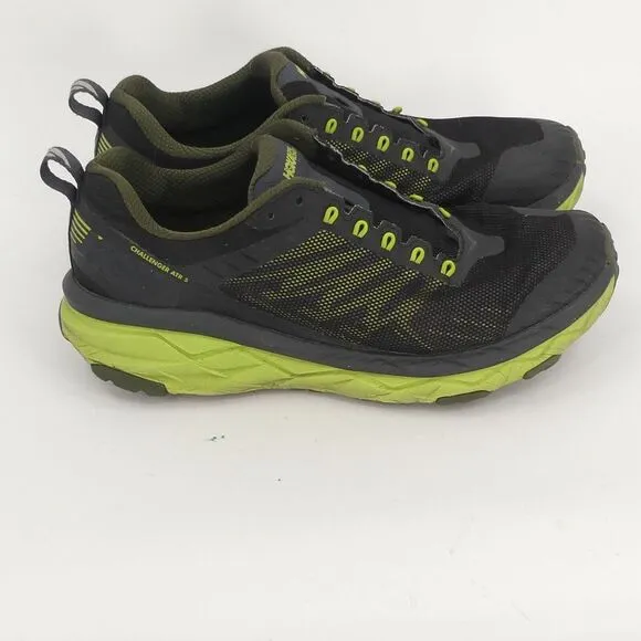 Hoka One One Challenger ATR 5 Running Shoes Black Lime Green‎ Men's 9.5