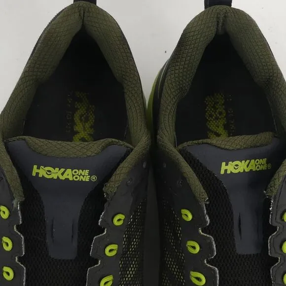 Hoka One One Challenger ATR 5 Running Shoes Black Lime Green‎ Men's 9.5