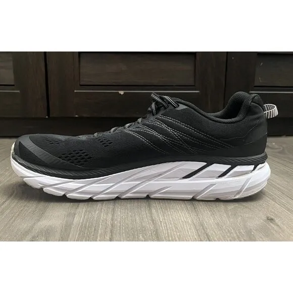 Hoka One One Clifton 6 Men's Running Shoes Size US 11.5 Black Athletic Sneakers