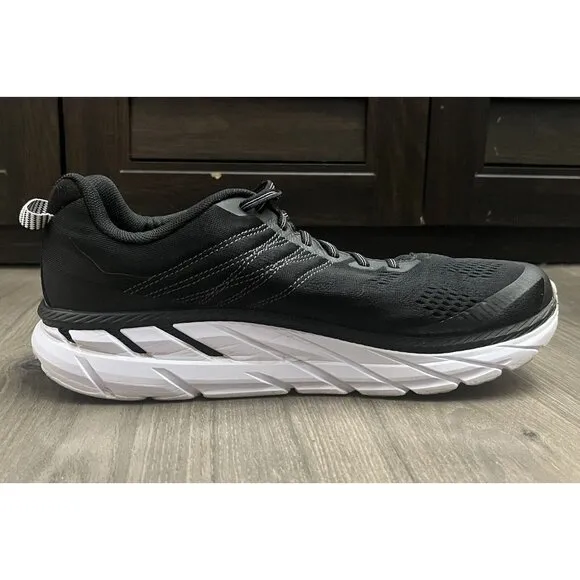 Hoka One One Clifton 6 Men's Running Shoes Size US 11.5 Black Athletic Sneakers