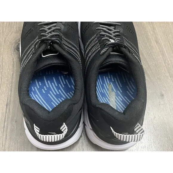 Hoka One One Clifton 6 Men's Running Shoes Size US 11.5 Black Athletic Sneakers