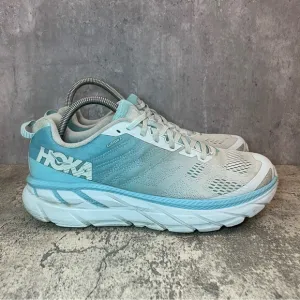 Hoka One One Clifton 6 Running Shoes Womens sz 10.5 - light blue/white
