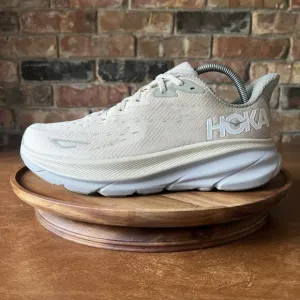 Hoka One One Clifton 9 1127895 Beige Road Running Shoes Sneakers Men's 9D