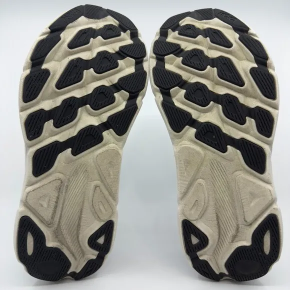 Hoka One One Clifton 9 Mens 10 D Black White Running Shoes Trainers 1127895