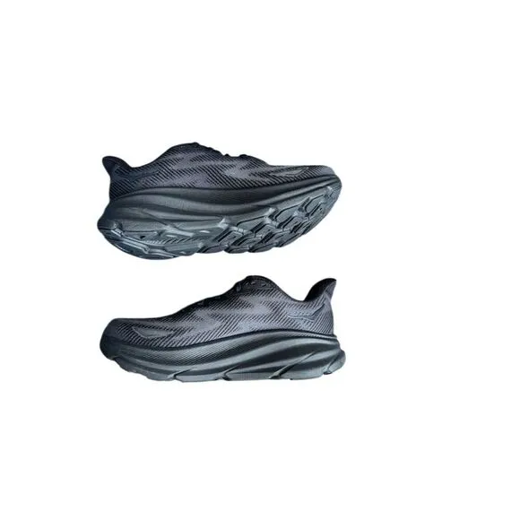 Hoka One One Clifton 9 Women’s Running Shoes Black Size 8 Athletic Sneaker