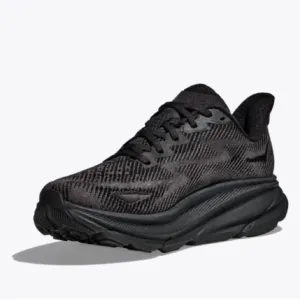 Hoka One One Clifton 9 Women’s Running Shoes Black Size 8 Athletic Sneaker