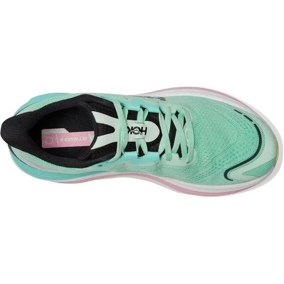 Hoka Shoes Skyward X Mint Flourite Lace Up Sneakers