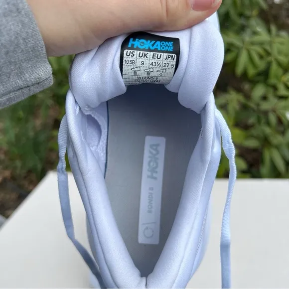 HOKA Women’s Bondi 8 White Sneakers Shoes