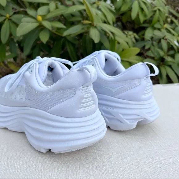HOKA Women’s Bondi 8 White Sneakers Shoes