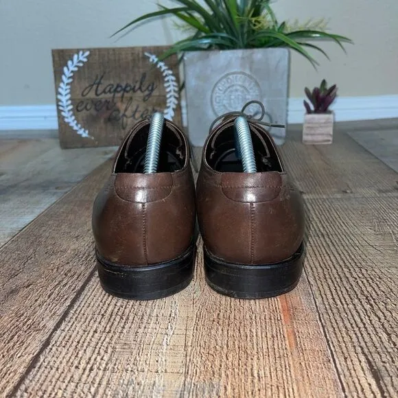 HUGO boss Calf Leather Lace Up Derby Shoes in Brown