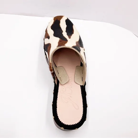🆕{J. CREW} Dakota Calf-Hair Clogs