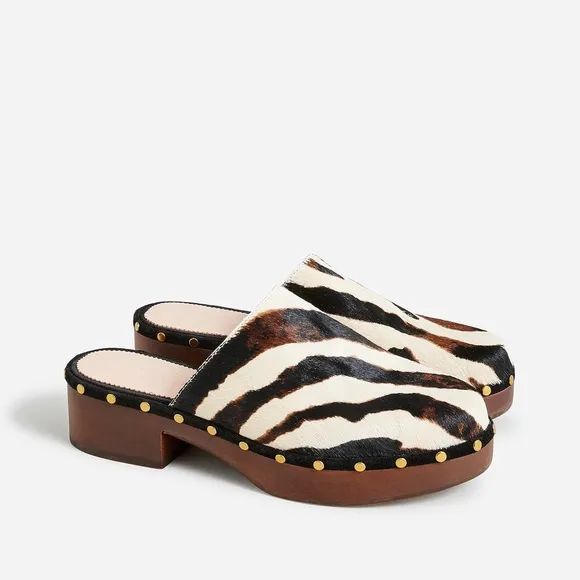 🆕{J. CREW} Dakota Calf-Hair Clogs