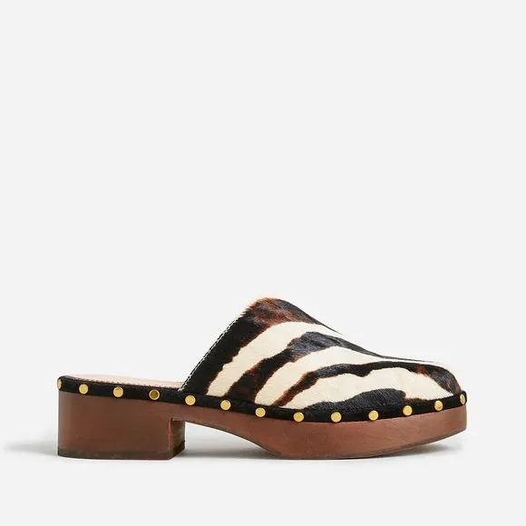 🆕{J. CREW} Dakota Calf-Hair Clogs