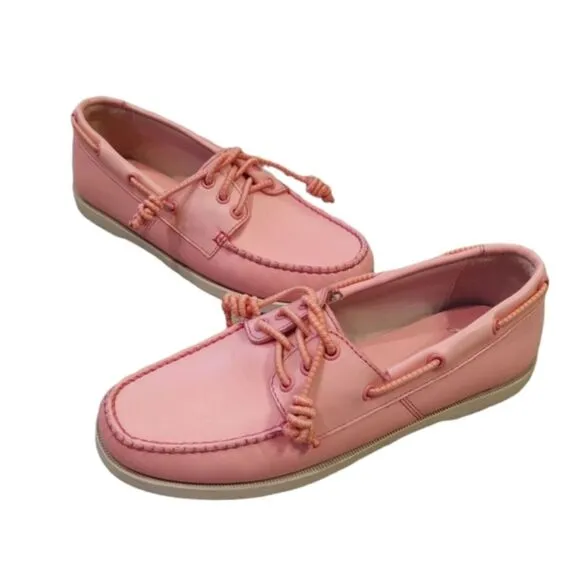 J. Crew Leather Boat Loafer Shoes