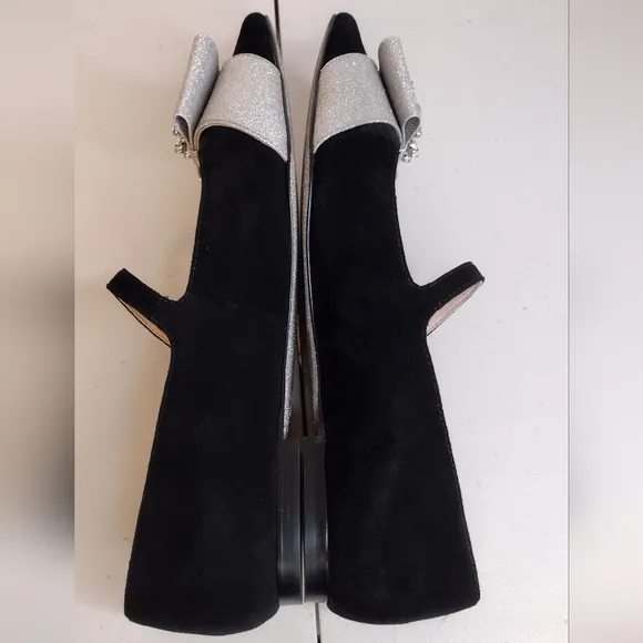 J. Crew Velvet Marina Holiday Jane With Jewels Embellished Flat Loafers Size 8.5