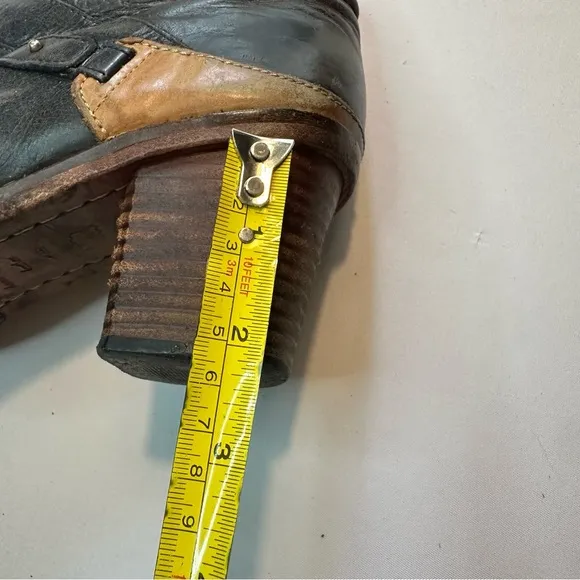 J. Shoes for Anthropologie Leather heeled distressed riding Boots size 8.5