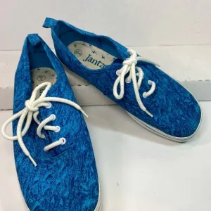 Jantzen Vintage Sneakers Boat shoe Electric Blue and White Women's Size 8