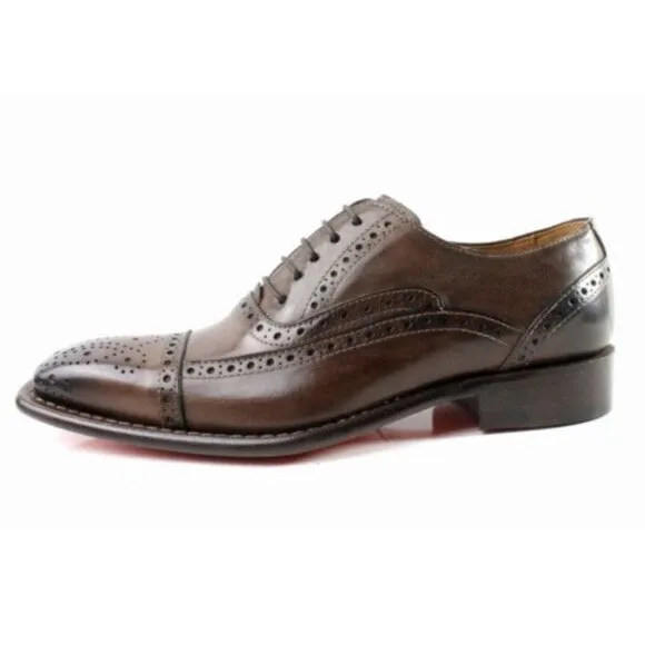 Jean Coffee Brogue Mens Leather Shoes