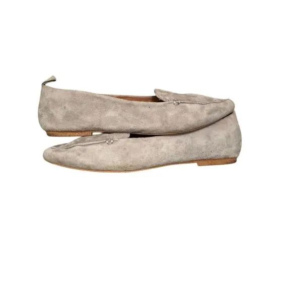 Jeffrey Campbell Women's Gray Suede Pointed Toe Flats Size 6