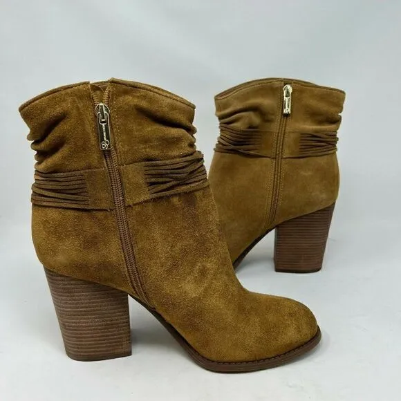 Jessica Simpson Women's Boots Brown Size 10 M Ankle Suede Leather Sesley NEW