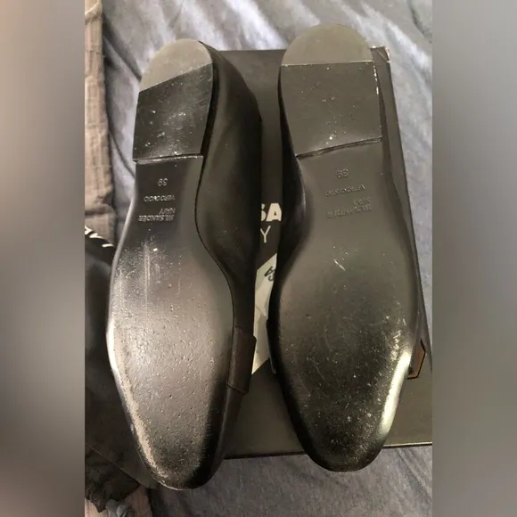 Jil Sander SHOES NAVY-style Black leather flats Women’s 8.5 9 EU 39 Dustbag &amp;box