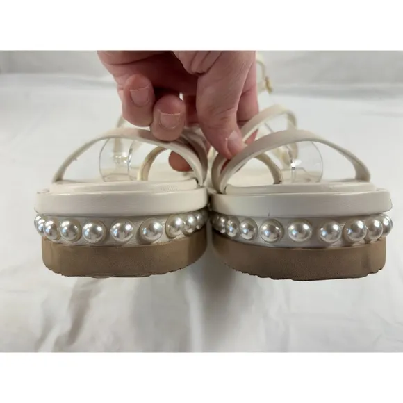Jimmy Choo Women's Pine Platform Sandals white size 5.5-6