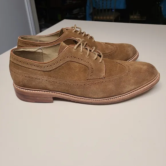 John A. Frye Suede Oxford Wingtips size 13