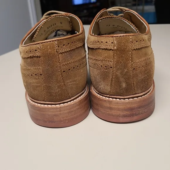 John A. Frye Suede Oxford Wingtips size 13