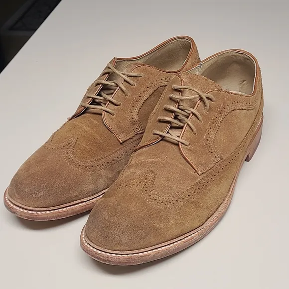 John A. Frye Suede Oxford Wingtips size 13