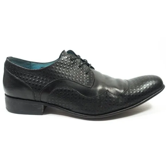 John Fluevog Rusnak Leather Derby Shoes - Men's Size 8