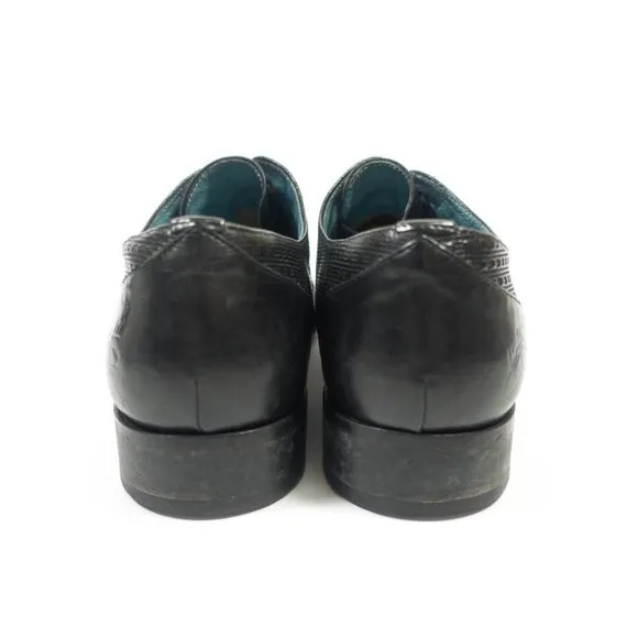 John Fluevog Rusnak Leather Derby Shoes - Men's Size 8