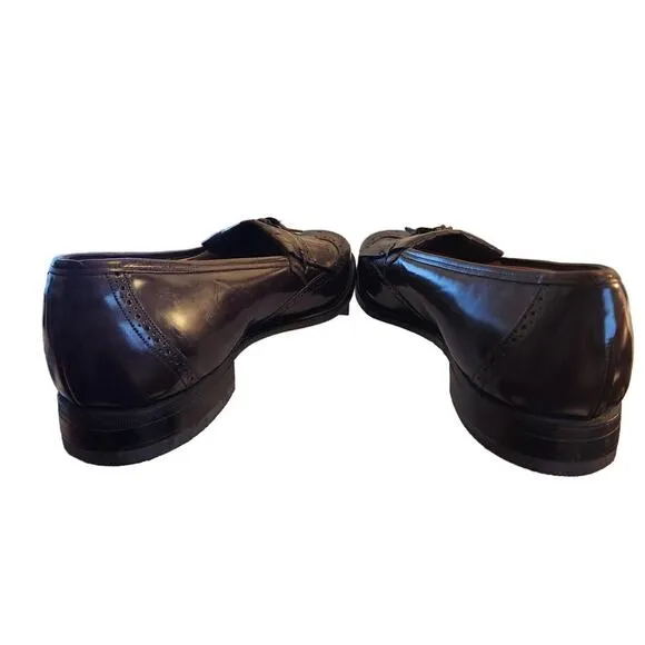 Johnson‎ and Murphy Optima Tassel and Kiltie Wingtip Loafer sz 11 dark Burgandy