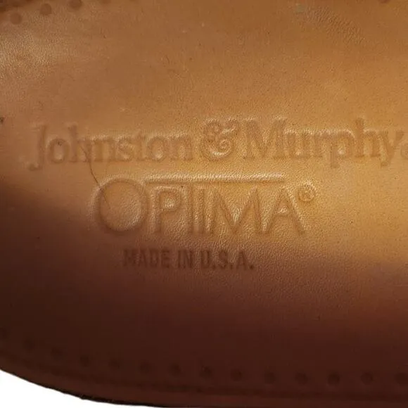 Johnson‎ and Murphy Optima Tassel and Kiltie Wingtip Loafer sz 11 dark Burgandy