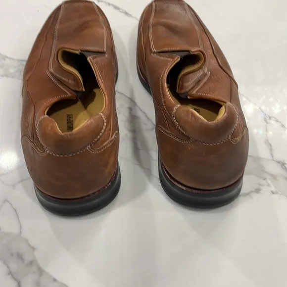 Johnston &amp; Murphy brown leather loafers men’s 12