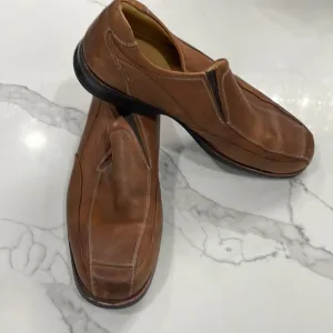 Johnston &amp; Murphy brown leather loafers men’s 12