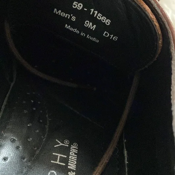 Johnston &amp; Murphy brown leather Oxford shoes