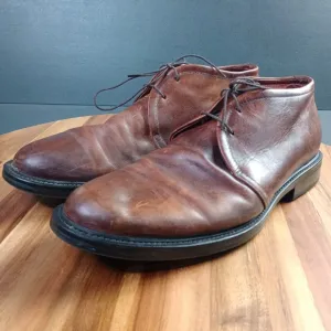 Johnston &amp; Murphy Italy Ankle Boots Dress Shoes Mens Size 12 Brown Leather