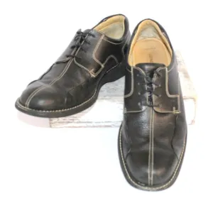 Johnston &amp; Murphy Loafers Mens 10.5 M Black Soft Leather Lace Up Dress Shoes
