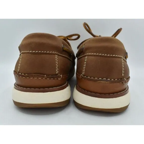 Johnston &amp; Murphy Mens Size 8.5 Bower Brown Full Grain Leather Loafers Shoes