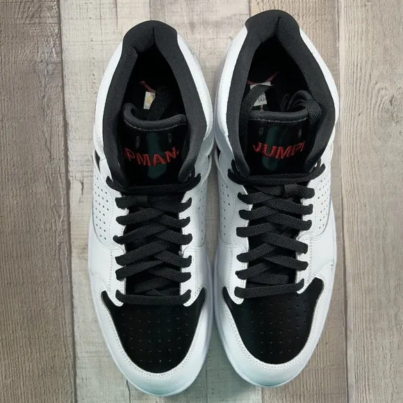 Jordan Access Men's Basketball Sneakers White Black Red Size 11.5 AR3762-101