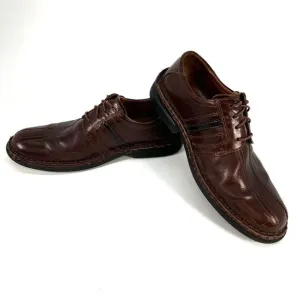 Josef Seibel Mens EU 43 US 10 Brown Leather Roma Marone Vigo Sneaker Shoes