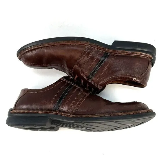 Josef Seibel Mens EU 43 US 10 Brown Leather Roma Marone Vigo Sneaker Shoes
