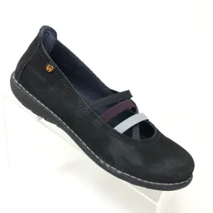 Jungla Shoes Mary Jane Womens 6.5 Black Leather Round Toe Flat Made in Spain
