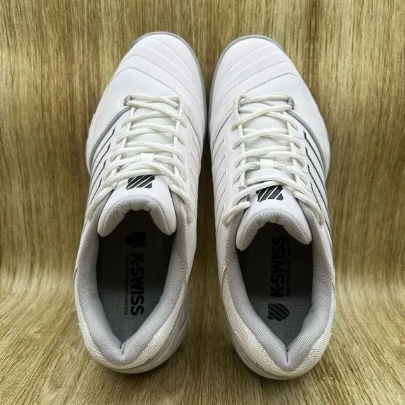 K-Swiss Bigshot Light 4 Men's Size‎ 12 Sneakers White Grey Tennis Shoes Sneakers