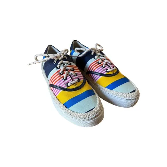 Kate Spade - Boat Party - Multi Bright Color Fabric Sneakers Women’s Size 5B