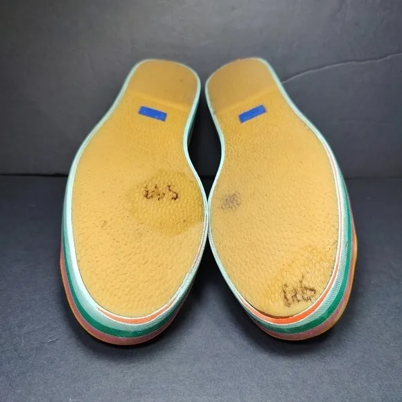 Keds Triple Up Rainbow Foxing White Leather Sneakers Women's Shoe Size 6.5