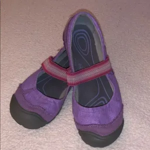 Keen Rivington MJ Youth Round Toe Canvas Purple